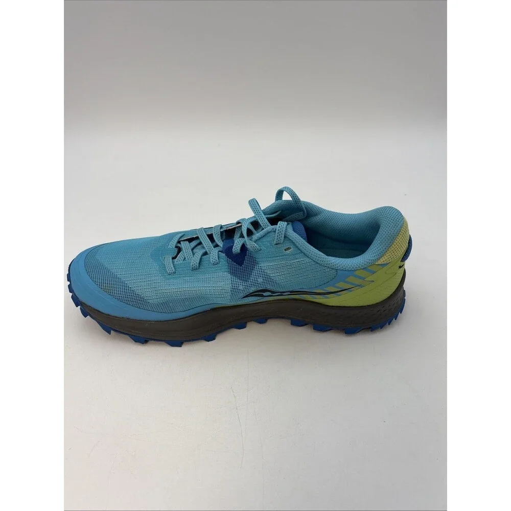 Saucony Peregrine 11 Womens Size 10 Waterproof Trail Running Shoes Royal/lime